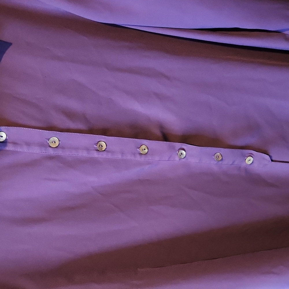 Dressbarn Purple Button-Up Blouse Size 2X - Picture 5 of 6